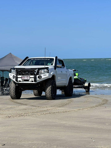 Dual/twin NP300 Airbox and snorkel combo (passenger side connected)